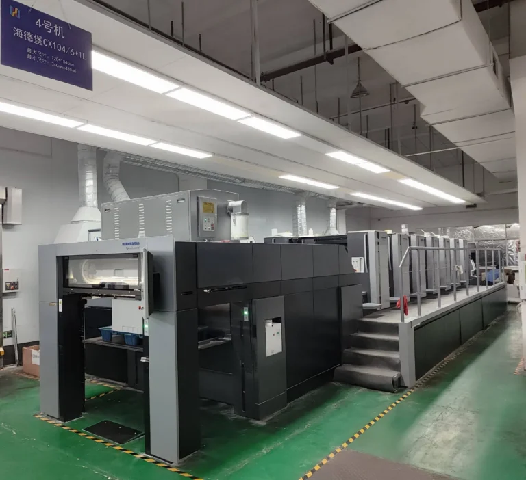 Offset printing equipment at HuaJia Packaging