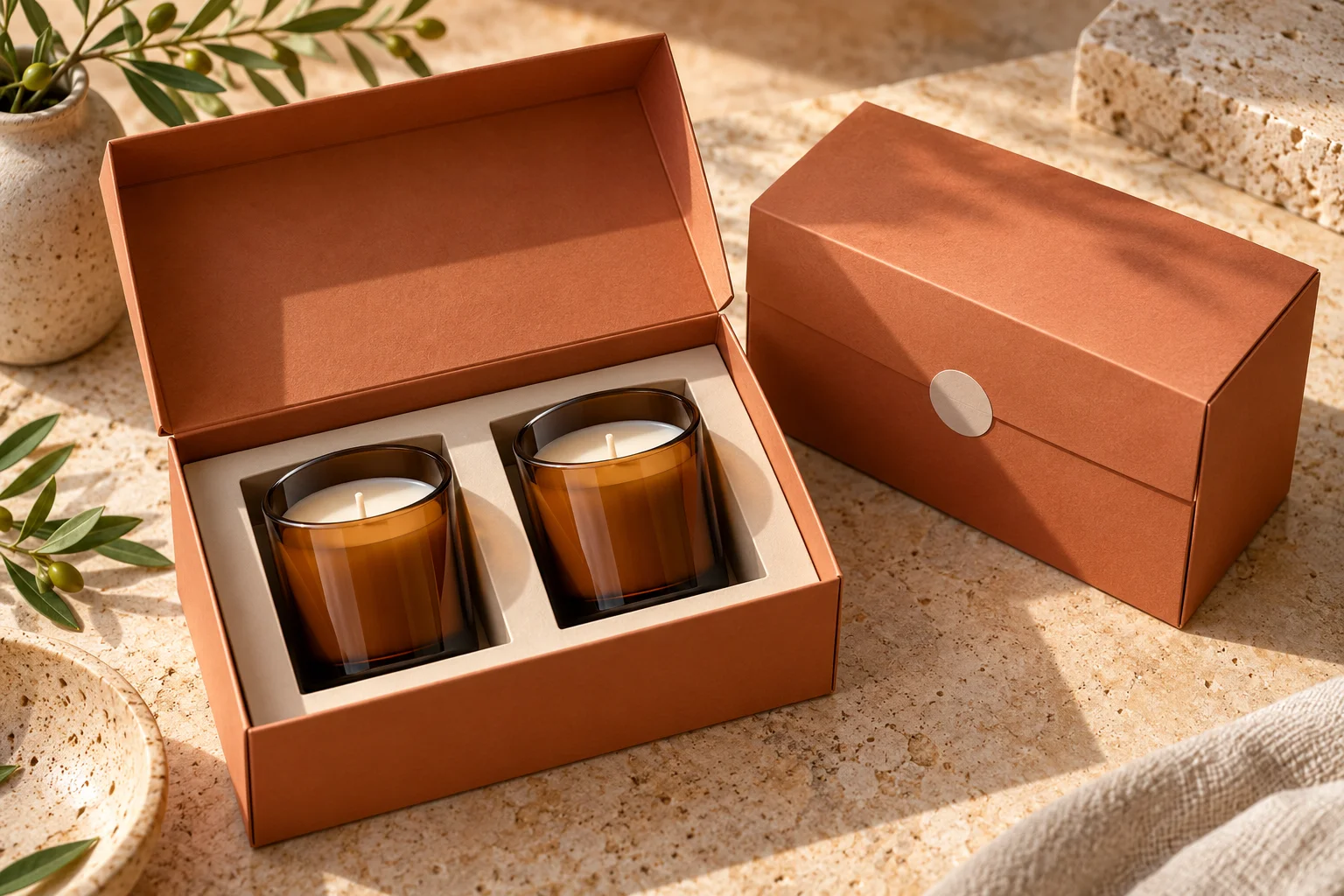 Packaging insert concept showing ways to hold products inside a box
